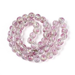 Ручной работы бусины фольги&nbsp;LAMP-T021-33A