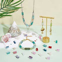 90шт 10 цвета нитей стеклянных бусин GLAA-NB0001-55