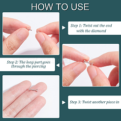 30 шт. 15 стильных кольца для губ из кубического циркония EJEW-AN0003-65