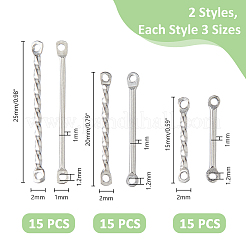 90 шт. 6 стиля подвесок-соединителей из нержавеющей стали 304 и 201&nbsp;STAS-DC0016-19