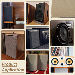 1 шт. полиэстеровая ткань для защиты акустической решетки&nbsp;AJEW-BC0009-97A