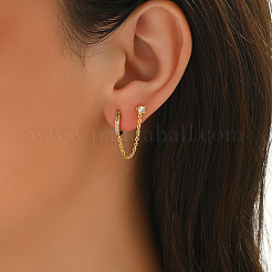 Минималистичные серебряные серьги-гвоздики с фианитами S925 для женщин BN8551