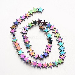 Гальванизировать немагнитных синтетический гематит нитей бисера&nbsp;LS-G-F300-24D-02