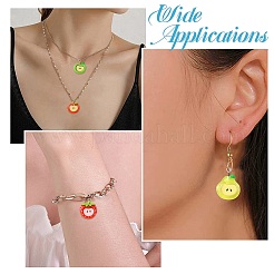 40шт 8 стиля непрозрачные подвески из смолы&nbsp;RESI-CJ0004-60