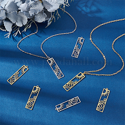 8 шт. подвески из нержавеющей стали 201 двух цветов STAS-UN0044-21