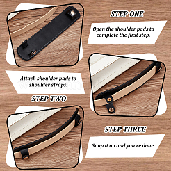 Накладки на плечевые ремни из искусственной кожи&nbsp;DIY-WH20001-32D