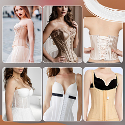 Пластиковый обшивочный шитьё свадебное платье ткань DIY-WH0504-350