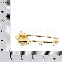 Sternförmige Sicherheitsnadeln aus Messing&nbsp;KK-E802-40A-G