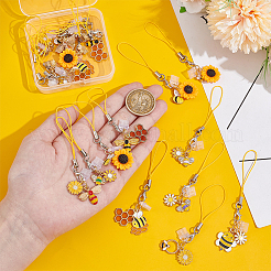 20 шт. 10 стильных эмалевых ремешка для мобильного телефона&nbsp;HJEW-OC00062