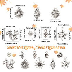 Подвески из сплава в тибетском стиле TIBEP-SC0002-33