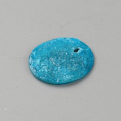 Pendentifs en coquillages de capiz naturels teints&nbsp;BSHE-WH20002-01K