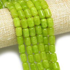 Натуральный Malaysia нефритовые бусы пряди&nbsp;G-B165-EM-8x12mm