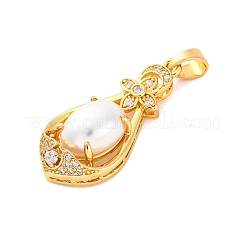 Латунные микро проложить кубического циркония подвески KK-F894-01G