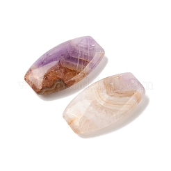 Подвески из натурального аметиста и кружевного агата G-A244-03