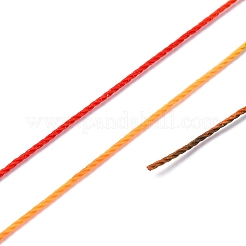 Сегментный окрашенный вощеный полиэфирный шнур YC-C003-02E