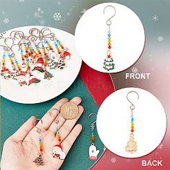 Рождественские украшения из сплава эмали HJEW-AB00265