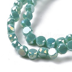 Chapelets de perles en verre électroplaqué&nbsp;GLAA-E036-03A
