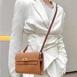 Кожаные ручки сумки и неповрежденный соединитель треугольной пряжки сумки&nbsp;FIND-WH0191-13A