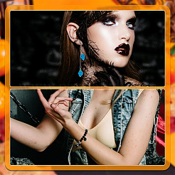 120шт 4-цветные подвески из синтетической бирюзы&nbsp;G-AR0004-90