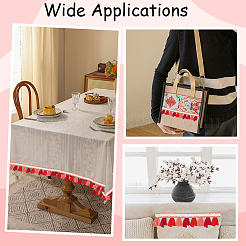 5.47 ярд полиэстеровой кружевной отделки с бахромой в этническом стиле&nbsp;SRIB-CY0001-32B