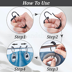 12шт железные кольца для занавески для душа для ванной комнаты&nbsp;HJEW-NB00295