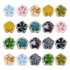 20шт фарфоровые бусины ручной работы&nbsp;PORC-TA0001-25