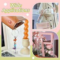 24 шт. 8 стиля подвески из натуральных драгоценных камней с кристаллами украшения&nbsp;HJEW-NB00196