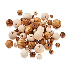 Незавершенные бусы из натурального дерева WOOD-TA0002-41-LF