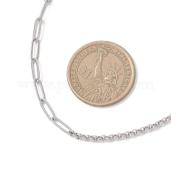 Цепочки-скрепки Rolo из нержавеющей стали 304&nbsp;NJEW-JN05771