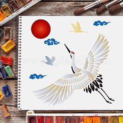 Modelli di stencil per pittura da disegno riutilizzabili in plastica&nbsp;DIY-WH0172-349