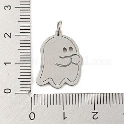Не тускнеющий кулон на Хэллоуин из нержавеющей стали 304 с лазерной резкой&nbsp;LS-STAS-H184-14BP