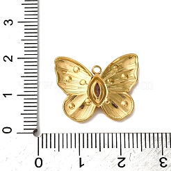 Подвески из нержавеющей стали 304 со стразами&nbsp;STAS-L299-14G-05