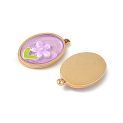 Подвески из нержавеющей стали 304 с эмалью&nbsp;STAS-U057-09G