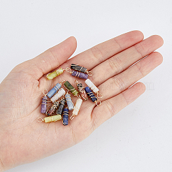 18pcs 9 Arten natürliche Edelsteinanhänger&nbsp;FIND-FH0006-44