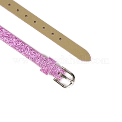 Bracelet de montre en cuir pu à paillettes&nbsp;BJEW-WH0011-16A