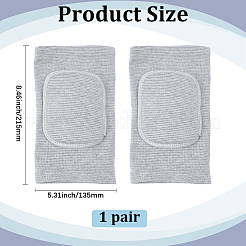 Genouillères de sport en éponge et polyester pour le yoga&nbsp;AJEW-WH20054-202A-01