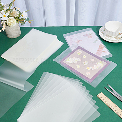 プラスチックラミネートポーチフィルム写真保護シート100枚  ホットラミネーター用  透明  240x160x0.1mm&nbsp;AJEW-WH0606-55B