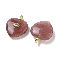 Pendenti di quarzo naturale di fragola&nbsp;G-P585-03G-19