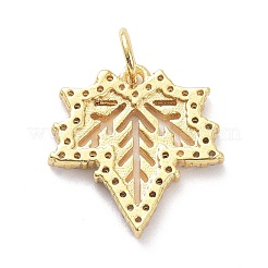 Латунные микропаве прозрачные подвески с фианитом&nbsp;ZIRC-L091-087G