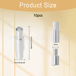 10 шт. латунные винтовые застежки KK-CA0002-71