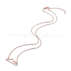 Ожерелья с подвесками из нержавеющей стали 304 Alps&nbsp;NJEW-Z001-01RG