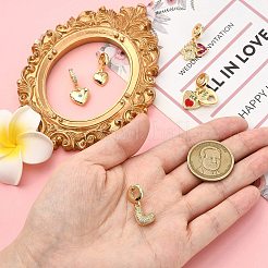 5 шт. 5 стиля латунные европейские подвески-шармы&nbsp;FIND-CJ0004-64