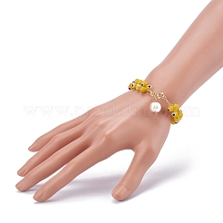 Braccialetti di fascino di perle naturali&nbsp;BJEW-JB05963