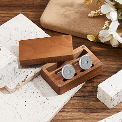 Деревянные магнитные коробки для хранения подарков и запонок WOOD-WH0062-27B