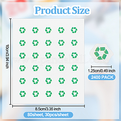 Круглые точечные декоративные наклейки из ПВХ DIY-WH0423-008