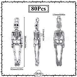 80 шт. Подвески из сплава в тибетском стиле TIBE-SC0003-04