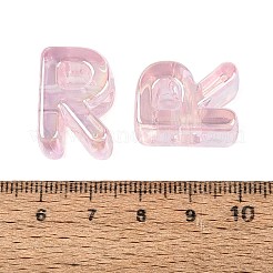 Placage uv perles européennes acryliques transparentes&nbsp;OACR-M027-02R-01