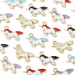 20шт 5 цвета сплава эмалевые подвески&nbsp;ENAM-YW0003-04