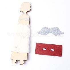 Natürliche Lindenholz-Display-Dekorationen&nbsp;LS-WOOD-WH0115-41