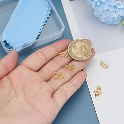 6 шт. 3 стиля 925 S-образные застежки из стерлингового серебра STER-ME0001-38